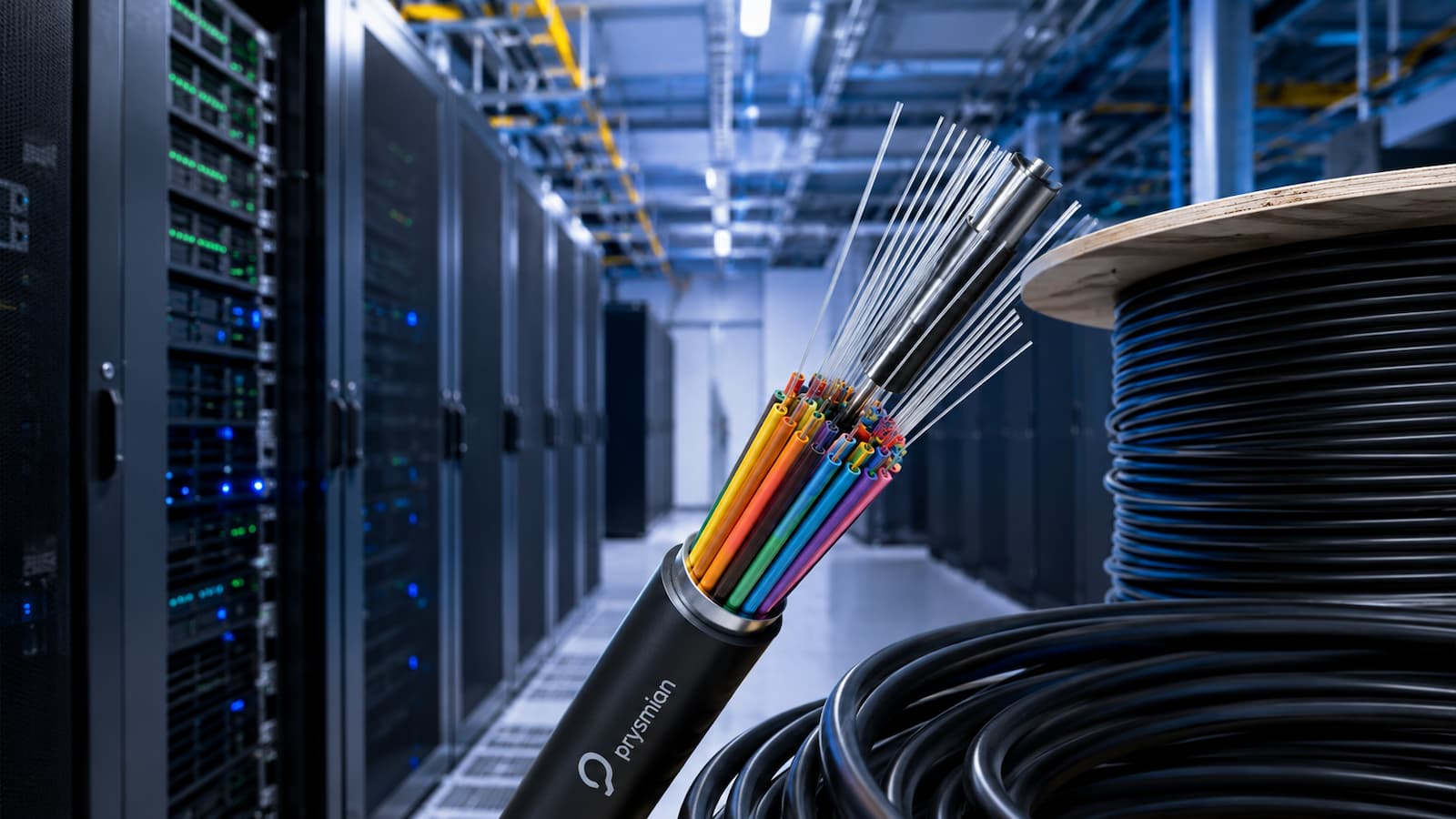 Cables ópticos de Prysmian para la nueva infraestructura de centros de datos.