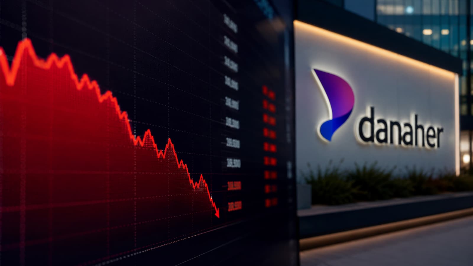 Caída de Danaher tras ajustar su guía de crecimiento para 2026