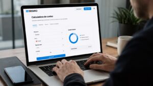 Calculadora de costes de DEGIRO en la web del bróker