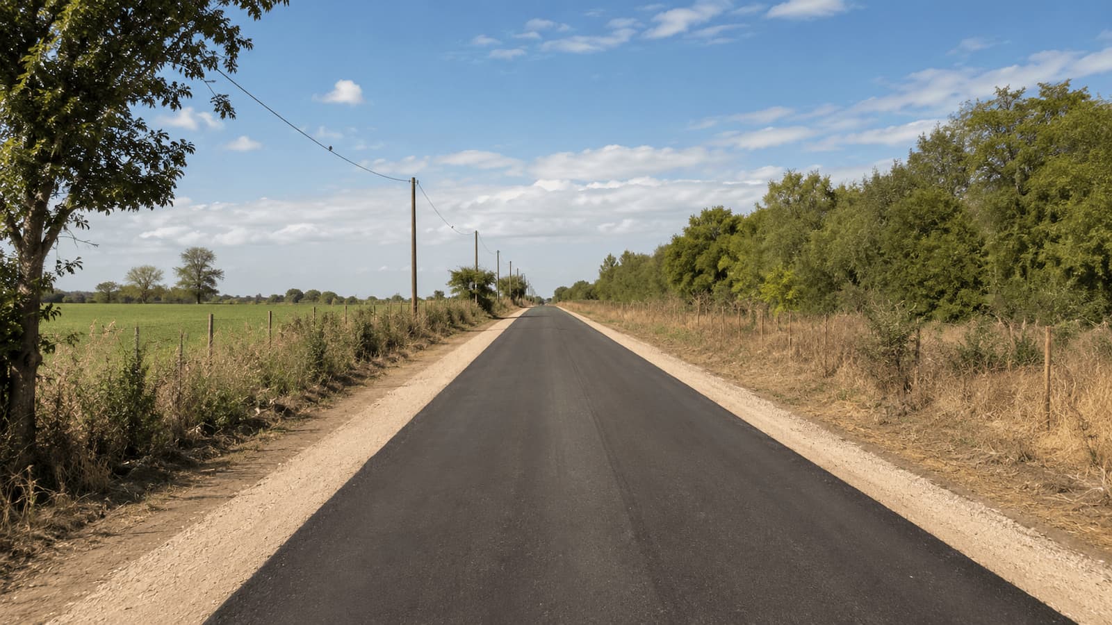 Camino rural reparado entre La Victoria y El Rinconcillo en Córdoba