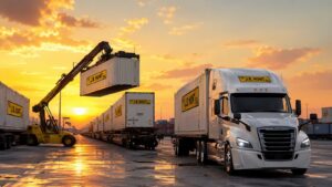 Camiones y contenedores intermodales clave en los resultados de J.B. Hunt.