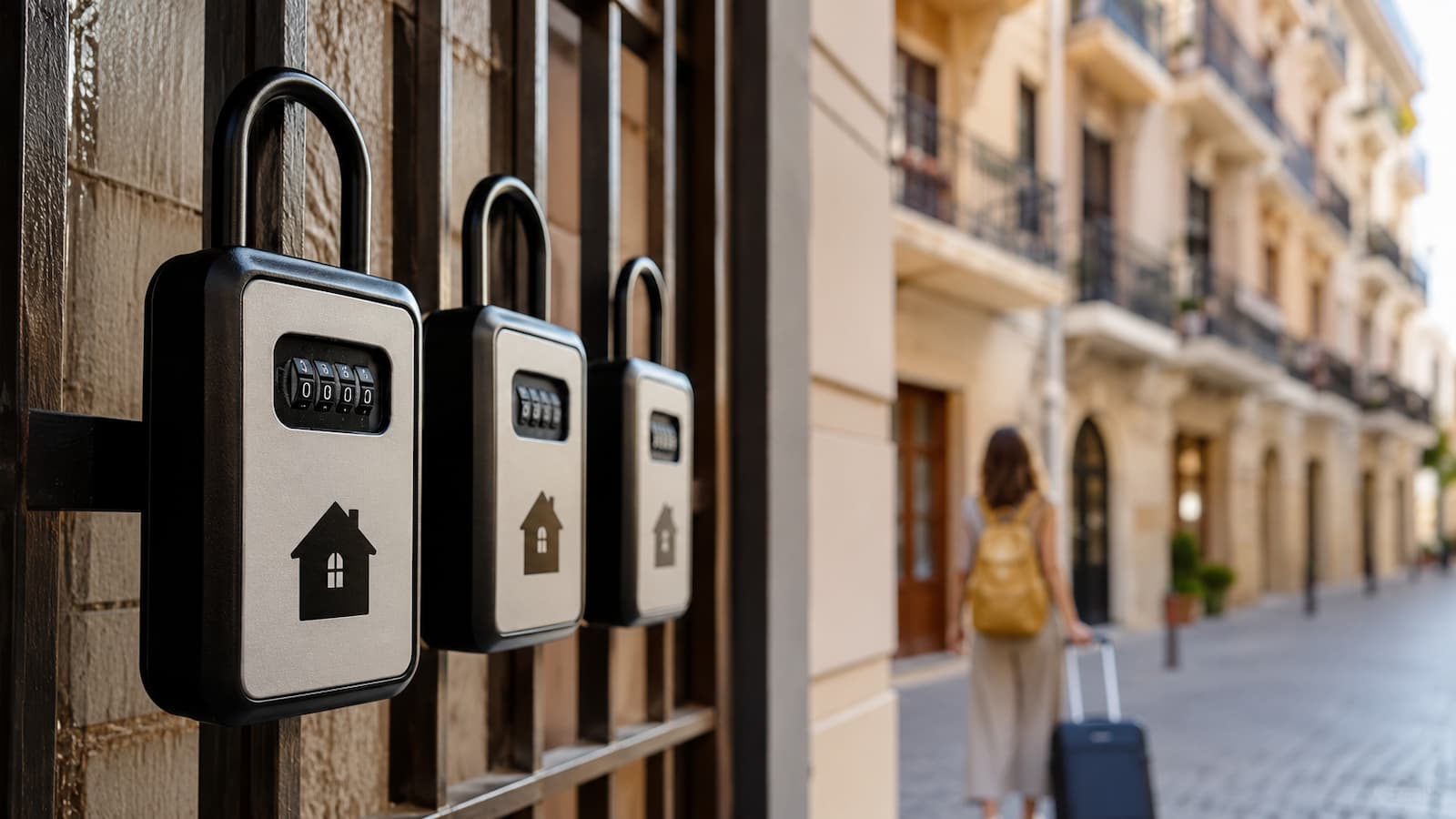 Candados de acceso a viviendas turísticas en una zona urbana el alquiler vacacional entra en una fase de más regulación y menor atractivo para algunos inversores.