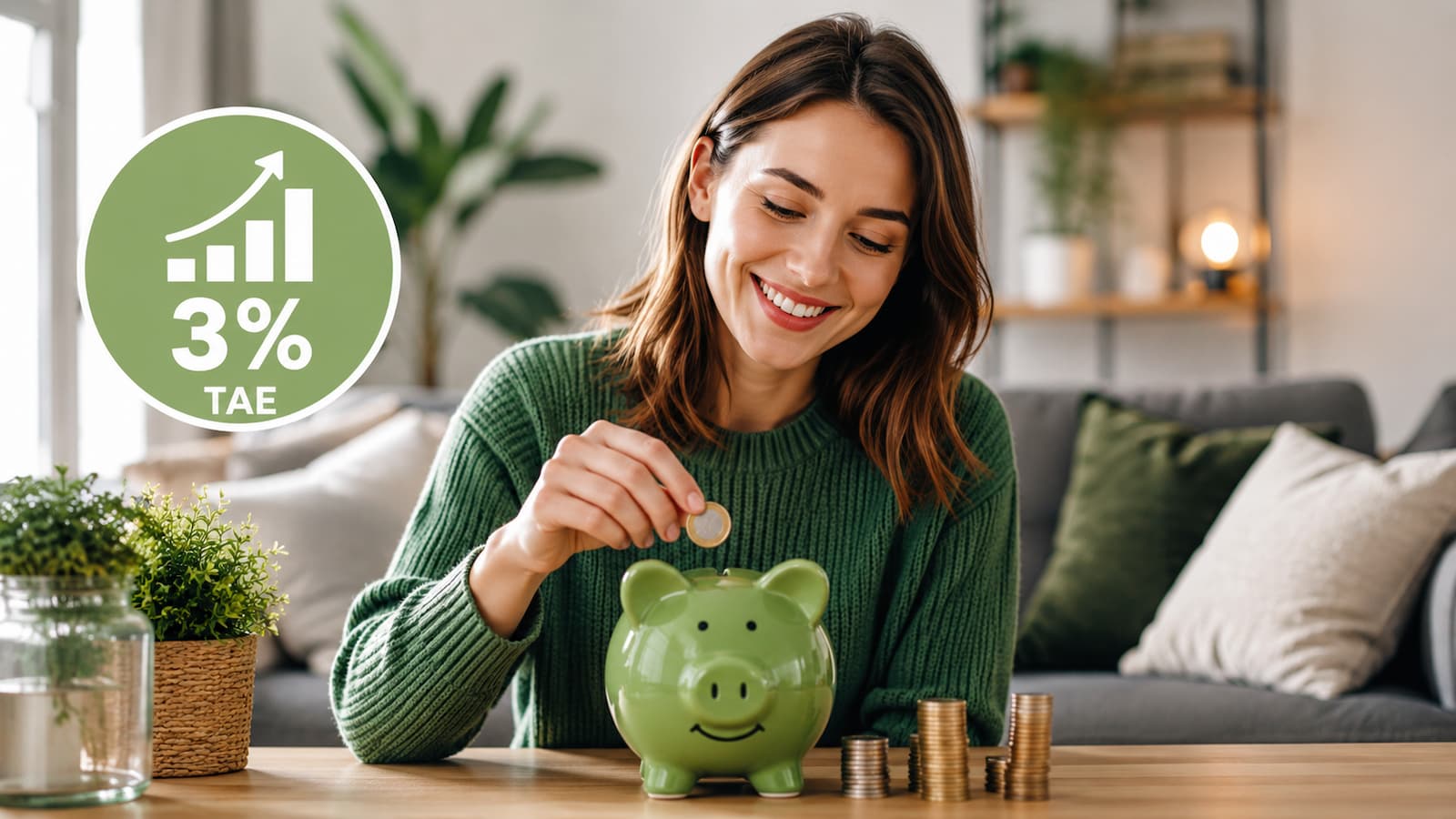 Cetelem ofrece un depósito a 24 meses al 3% TAE desde 1 euro.