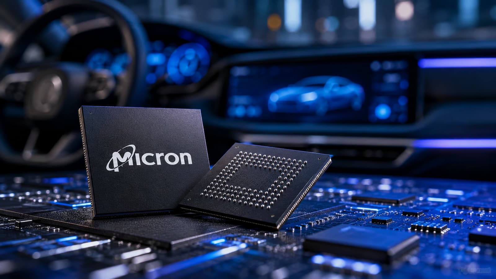 Chips de memoria de Micron para coches conectados y con más software.