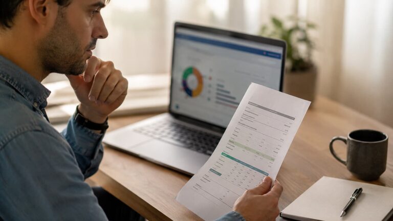 Cliente revisando las comisiones de un traspaso entre fondos de inversión