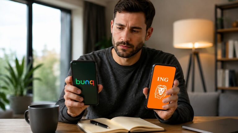 Comparación entre bunq e ING para ahorradores que revisan intereses y liquidez