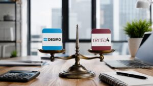 Comparativa de costes y servicios entre DEGIRO y Renta 4