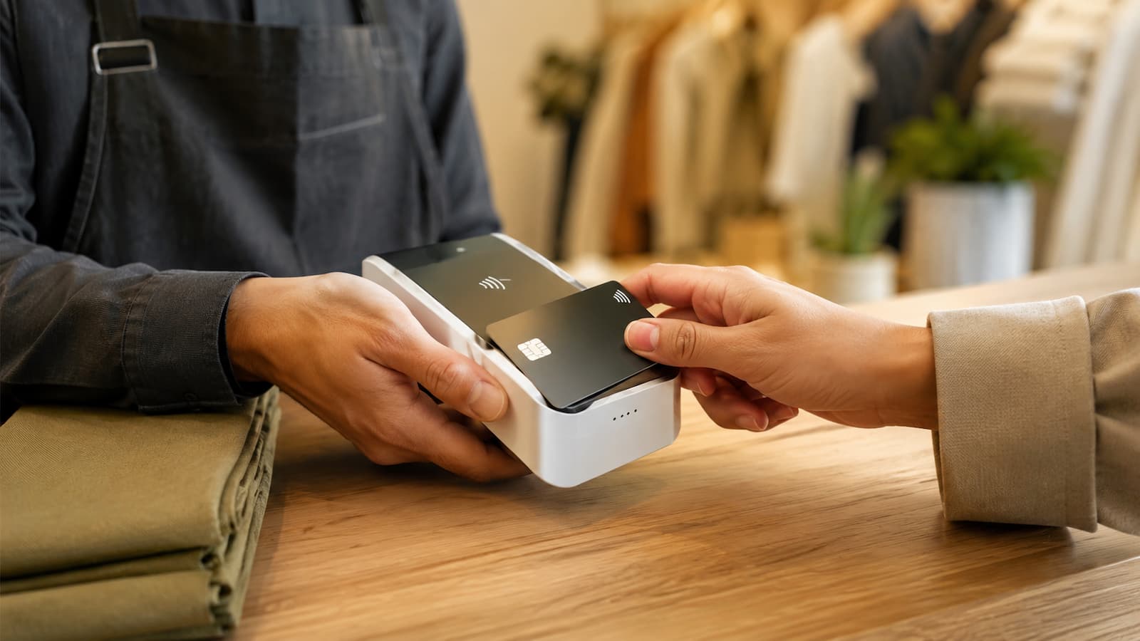 Datáfono de Qonto para comercios y autónomos que cobran con tarjeta