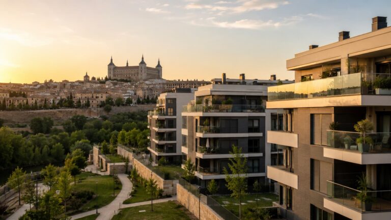 Edificios residenciales en Toledo donde el mercado busca estabilidad.