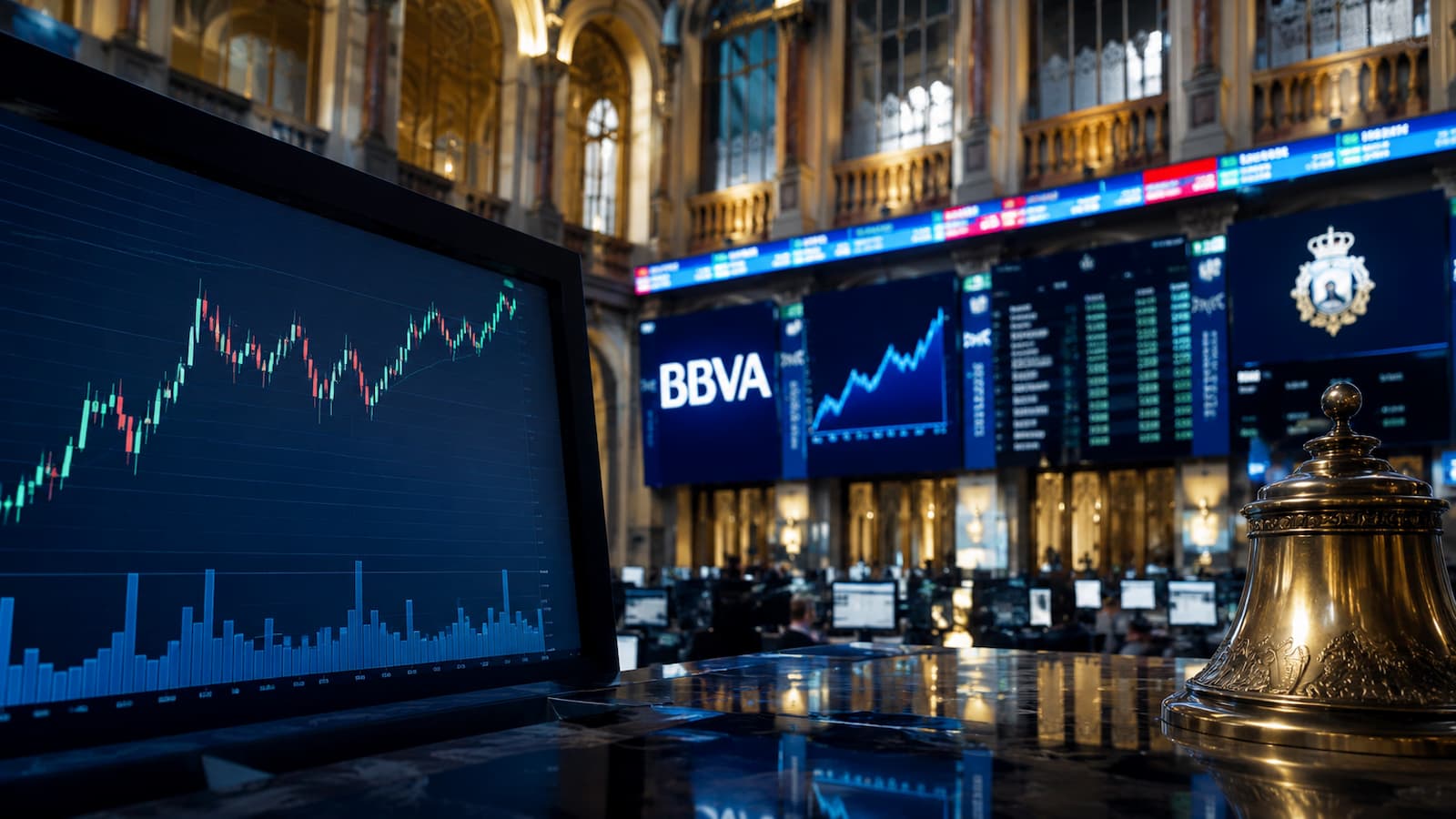 El Ibex 35 rebota impulsado por BBVA y el sector tecnológico