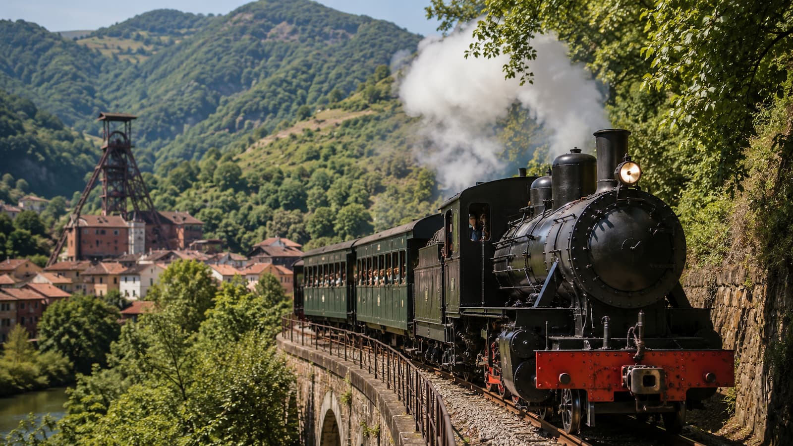 El tren histórico minero del Caudal vuelve en septiembre