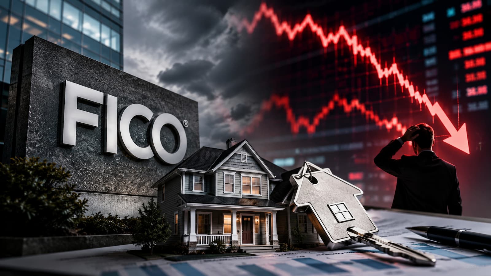 FICO Score cayó en torno al 17% en Wall Street.