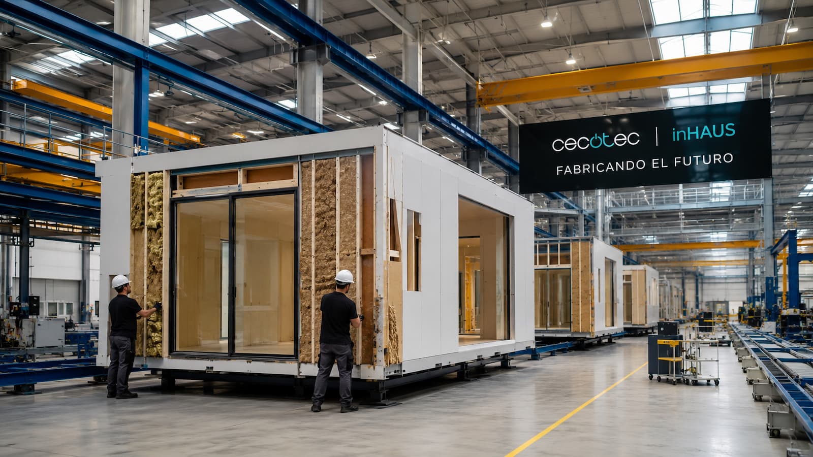 Fábrica industrializada de viviendas proyectada por Cecotec y Casas inHAUS en Valencia