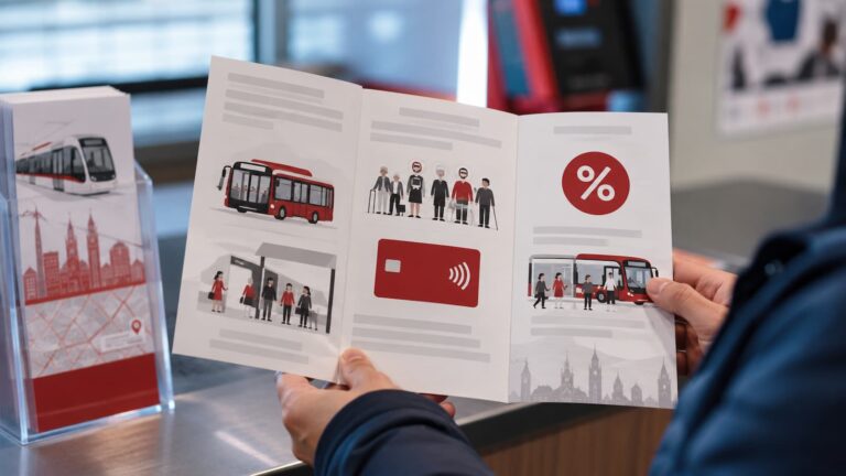 Folletos de lectura fácil sobre pagos y descuentos del transporte público en Zaragoza