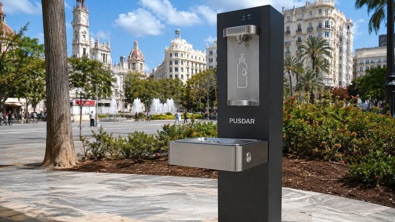 Fuente refrigerada PUSDAR instalada en València