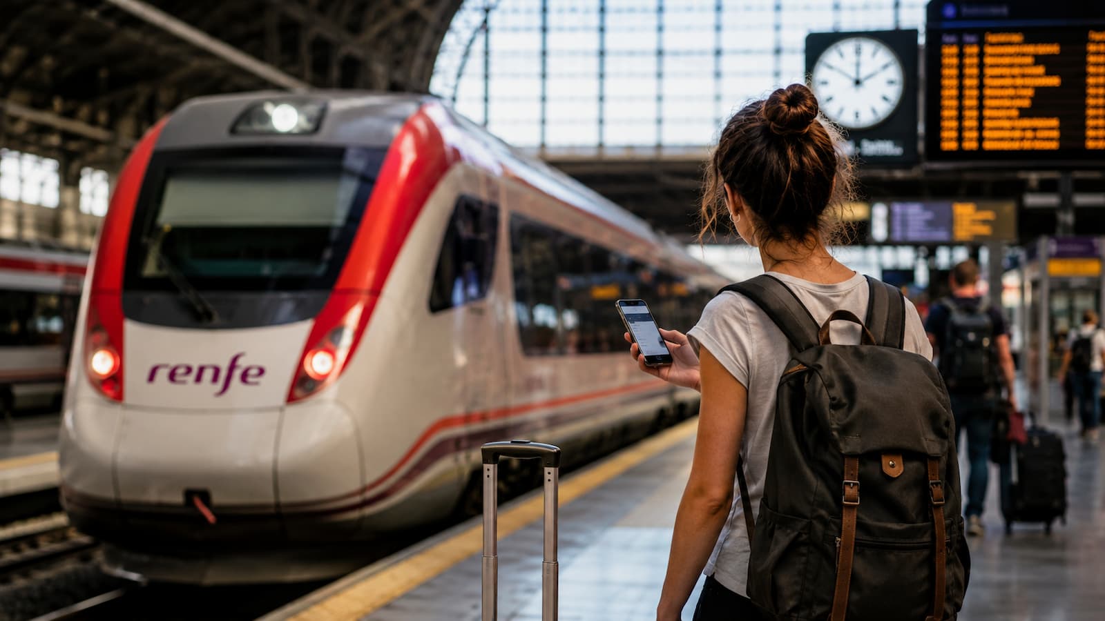 Huelga de Renfe en Madrid.