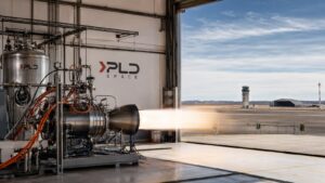 Instalaciones de ensayo aeroespacial en el aeropuerto de Teruel donde PLD Space valida componentes del cohete Miura 5