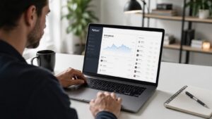 Inversor probando la cuenta demo de eToro antes de usar dinero real