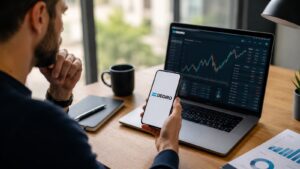 Inversor revisando DEGIRO tras los resultados récord de flatexDEGIRO