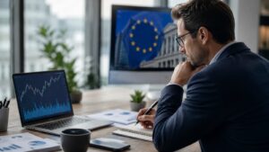Inversor revisando ETFs monetarios tras la decisión del BCE