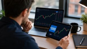 Inversor revisando acciones de American Express antes de comprar AXP