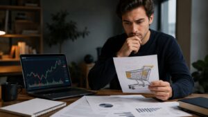 Inversor revisando cómo comprar acciones de Jumbo y sus riesgos antes de operar