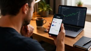 Inversor revisando el coste de conversión de divisa en eToro