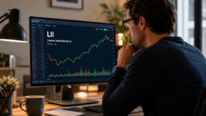 Inversor revisando el ticker LII antes de comprar acciones de Lennox.