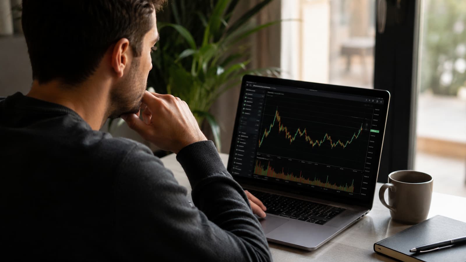Inversor revisando la cotización de Ence antes de comprar acciones