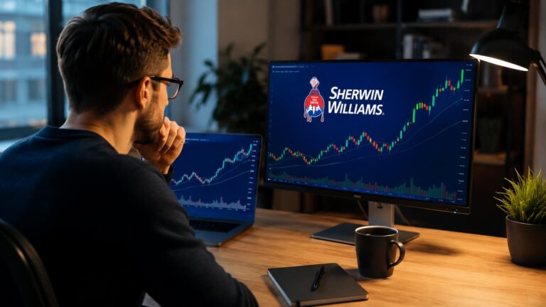Inversor revisando las acciones de Sherwin Williams antes de comprar SHW.