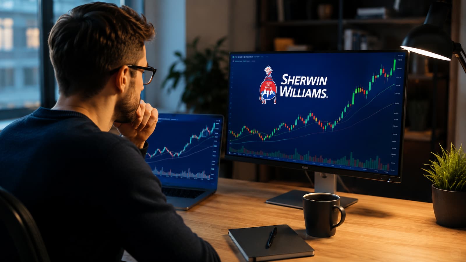 Inversor revisando las acciones de Sherwin Williams antes de comprar SHW.