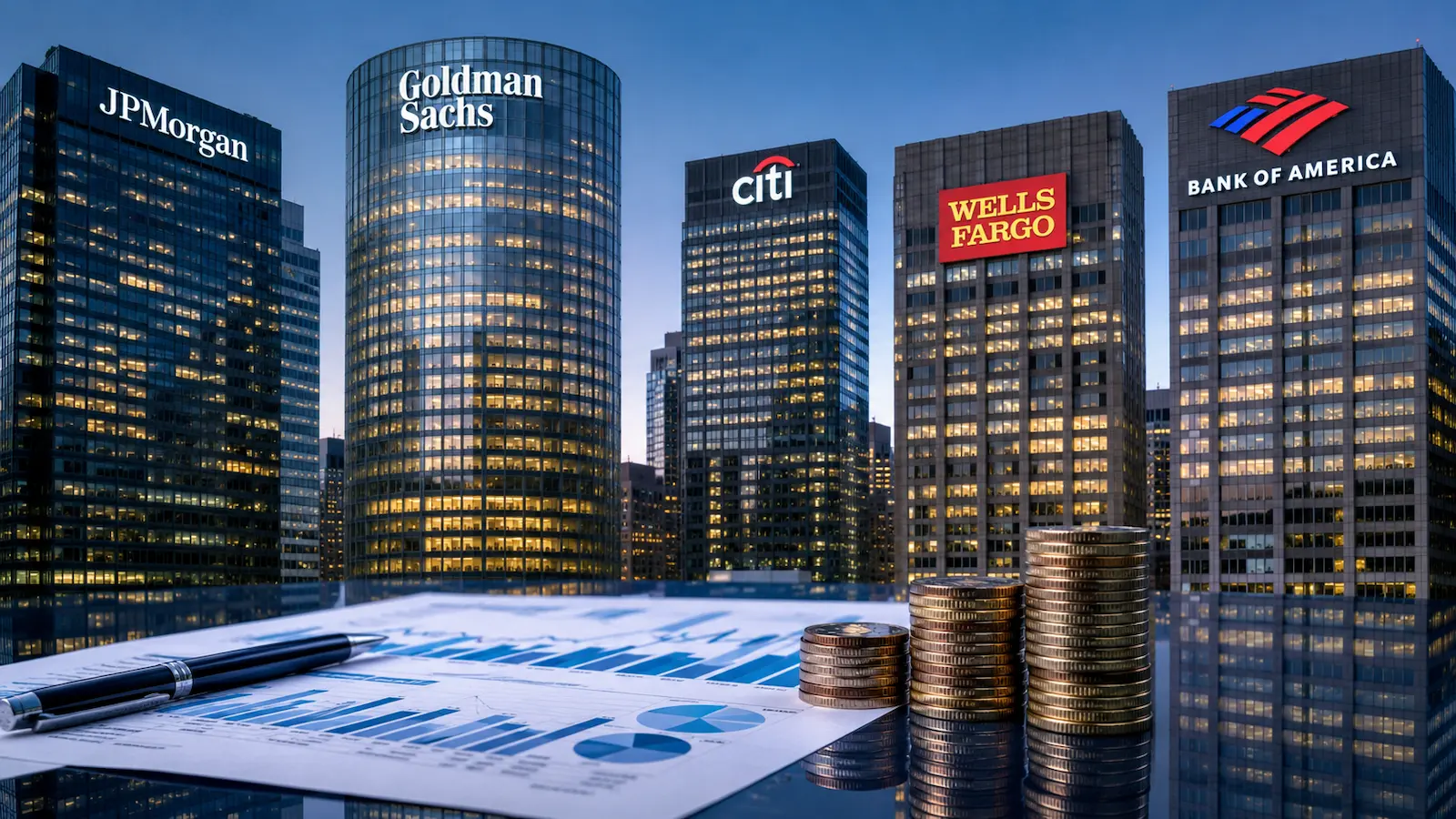 JPMorgan Goldman Citi Wells Fargo y Bank of America baten previsiones