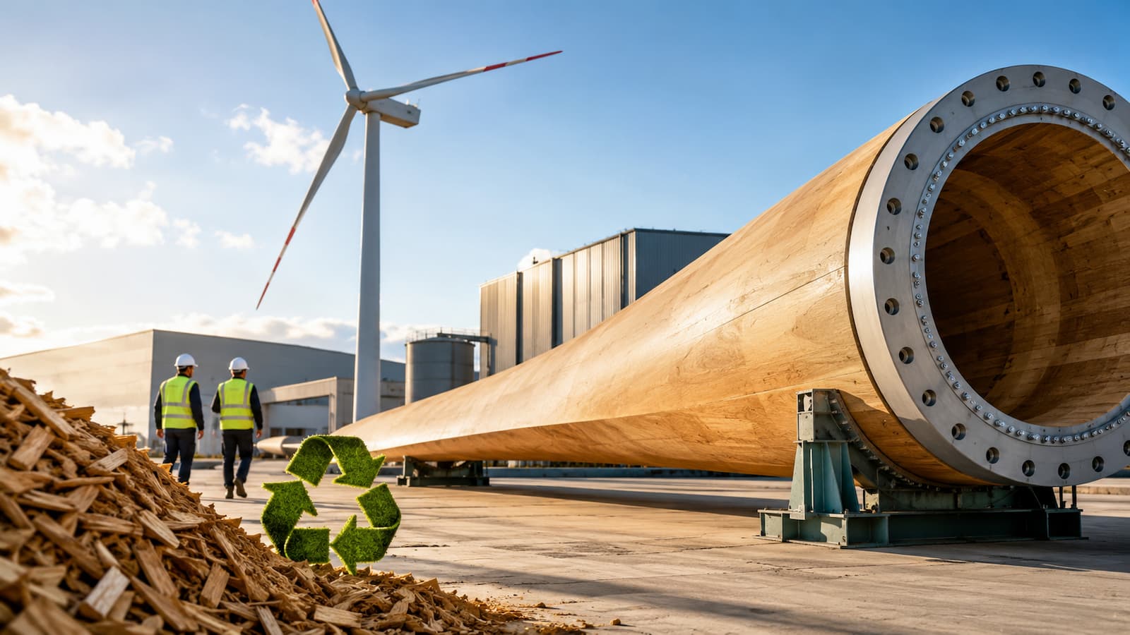La eólica de madera llega desde Alemania.