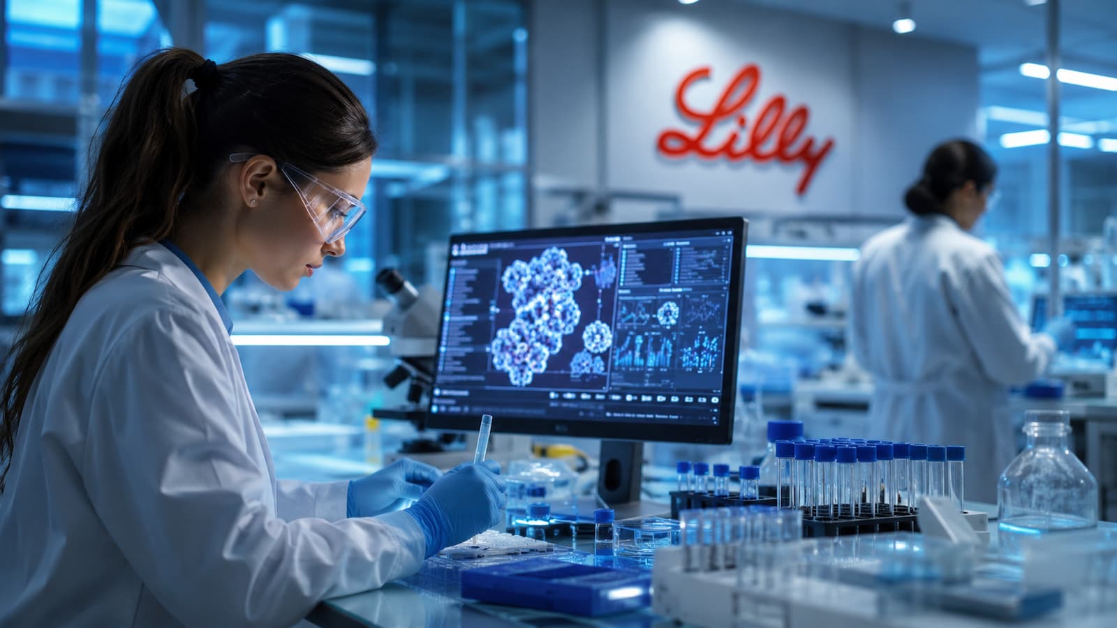Laboratorio de Eli Lilly con tecnología aplicada al desarrollo de nuevos fármacos
