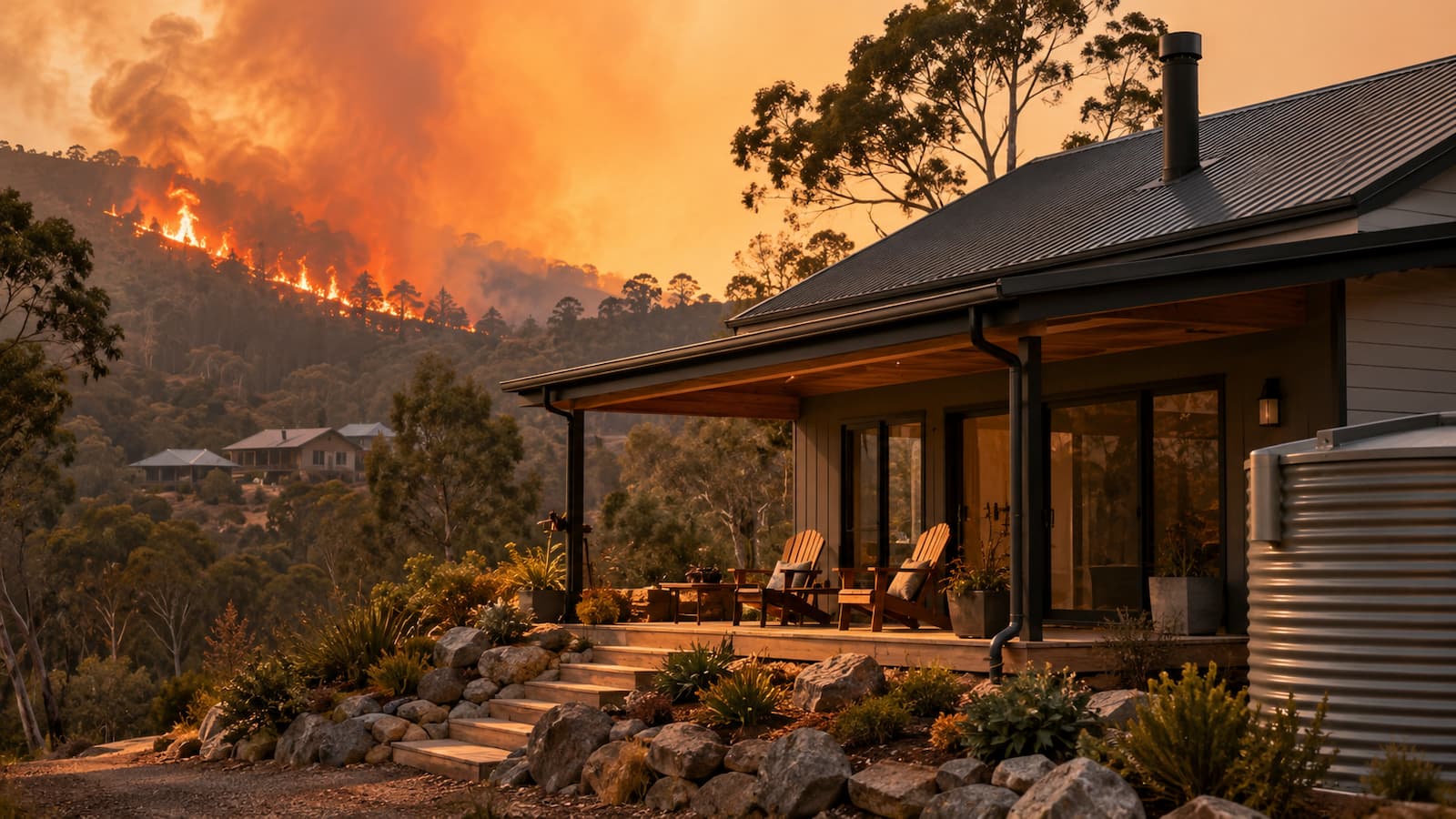 Lecciones de California y Australia para construir casas resistentes al fuego.