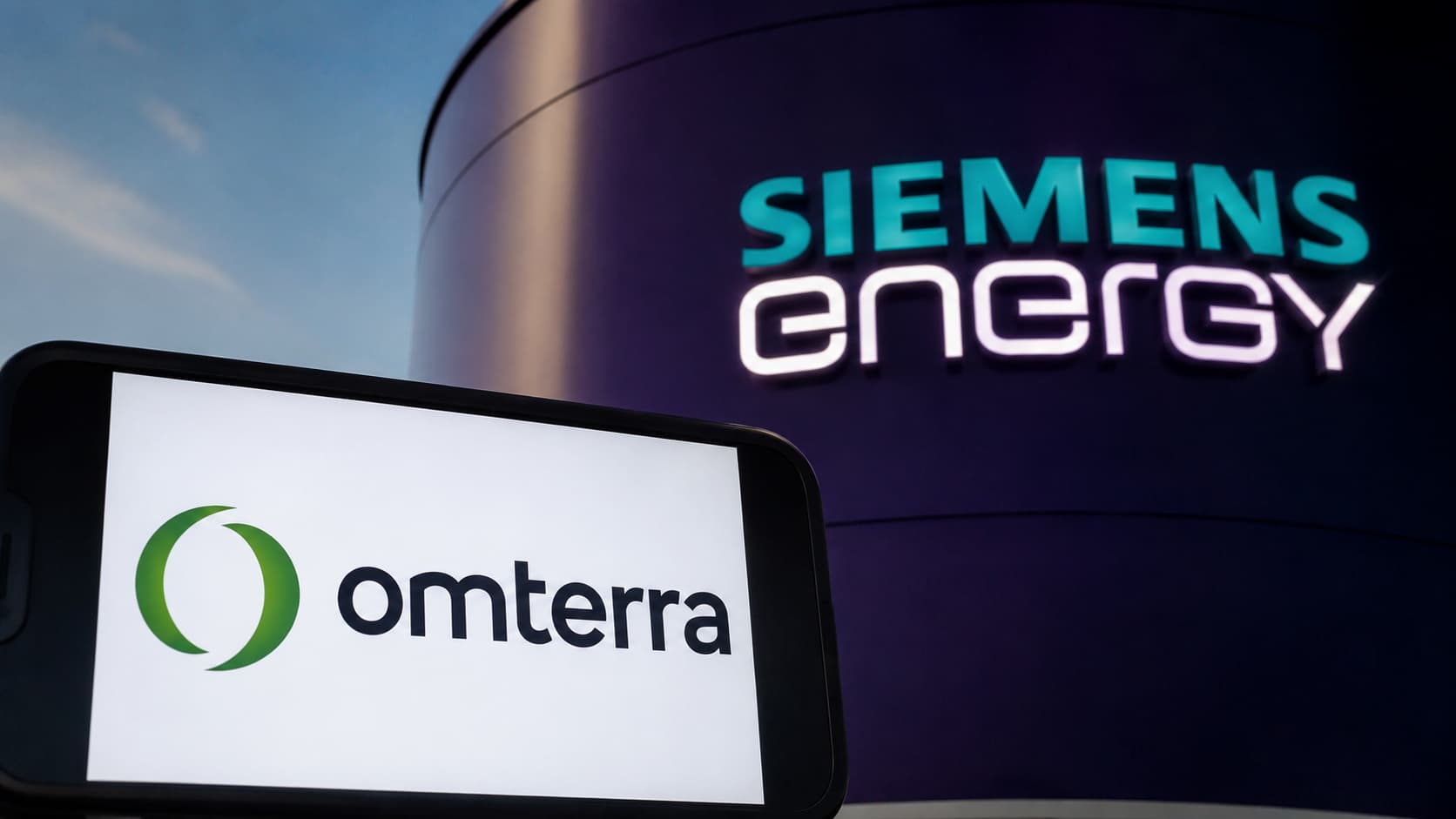 Logo de Omterra en el cambio de marca de Siemens Energy