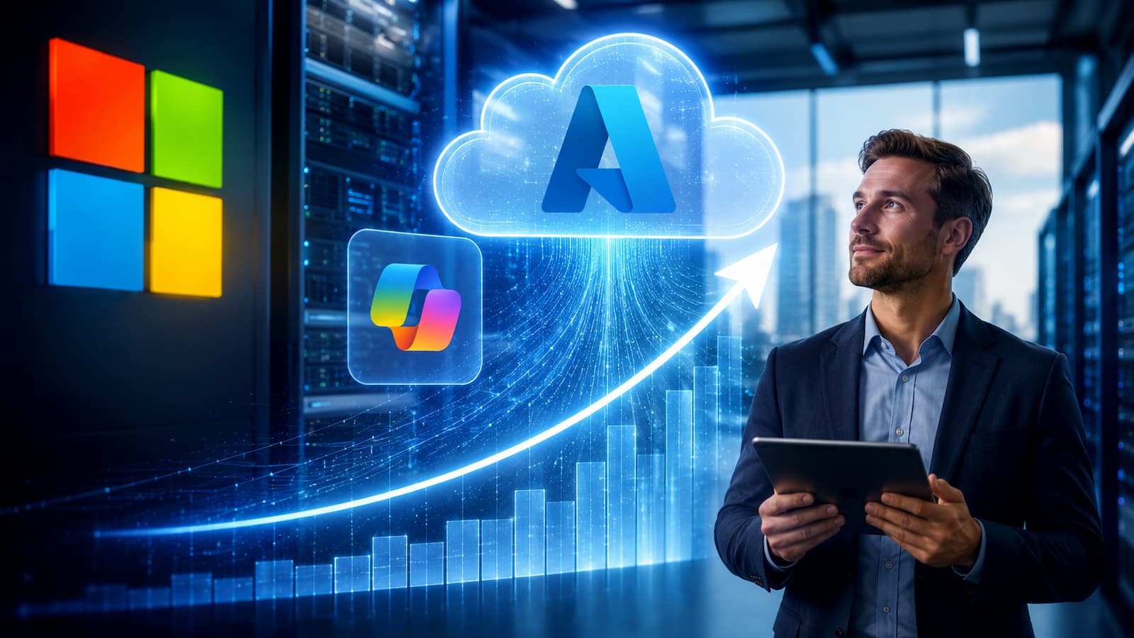 Microsoft bate previsiones con Azure y Copilot.