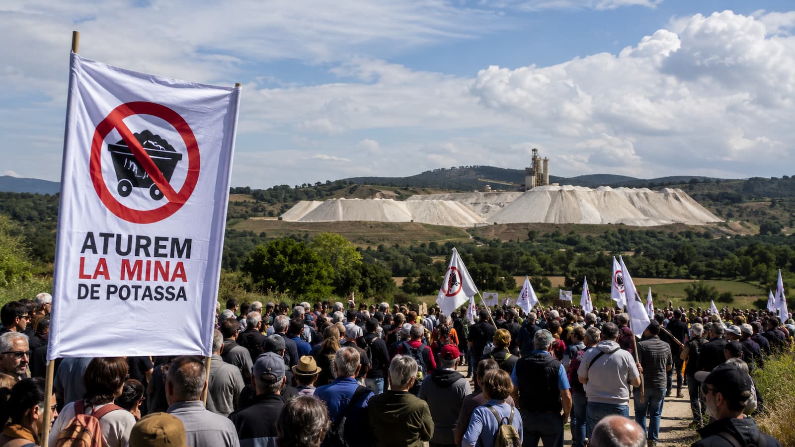 Movilización contra la minería de potasa en el Bages y sus residuos salinos