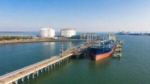 Muelle Sur del Puerto Exterior de Huelva vinculado al proyecto de Moeve y Exolum.