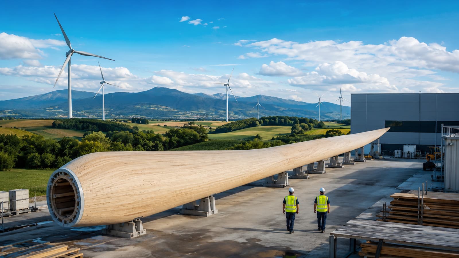 Navarra podría acoger primera fábrica de palas eólicas de madera.
