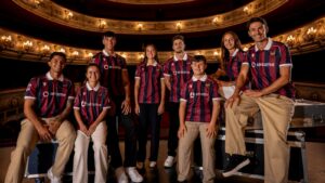 Nueva camiseta del Levante UD con Sesame como patrocinador principal. Fuente: Levante UD