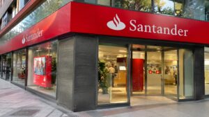Oficina de Banco Santander en España.