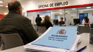 Oficina de empleo y documentación del subsidio para mayores de 52 años