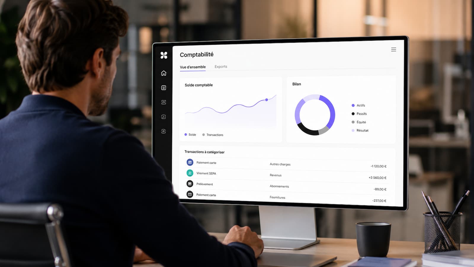 Panel contable de Qonto para pymes y gestorías externas