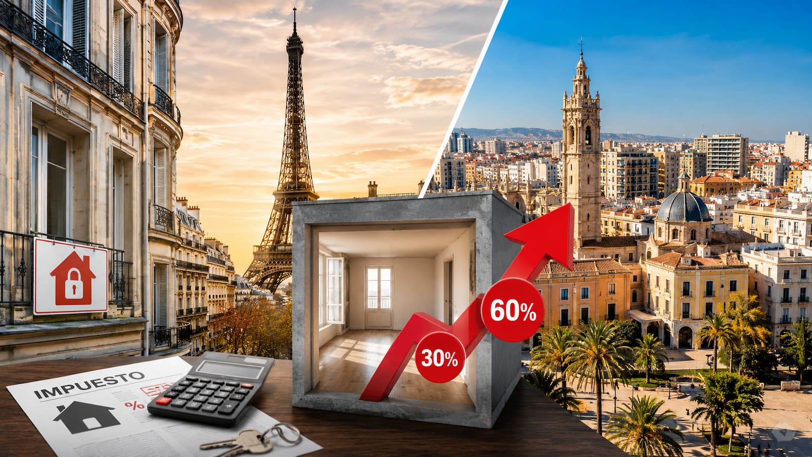 París grava los pisos vacíos hasta el 60%