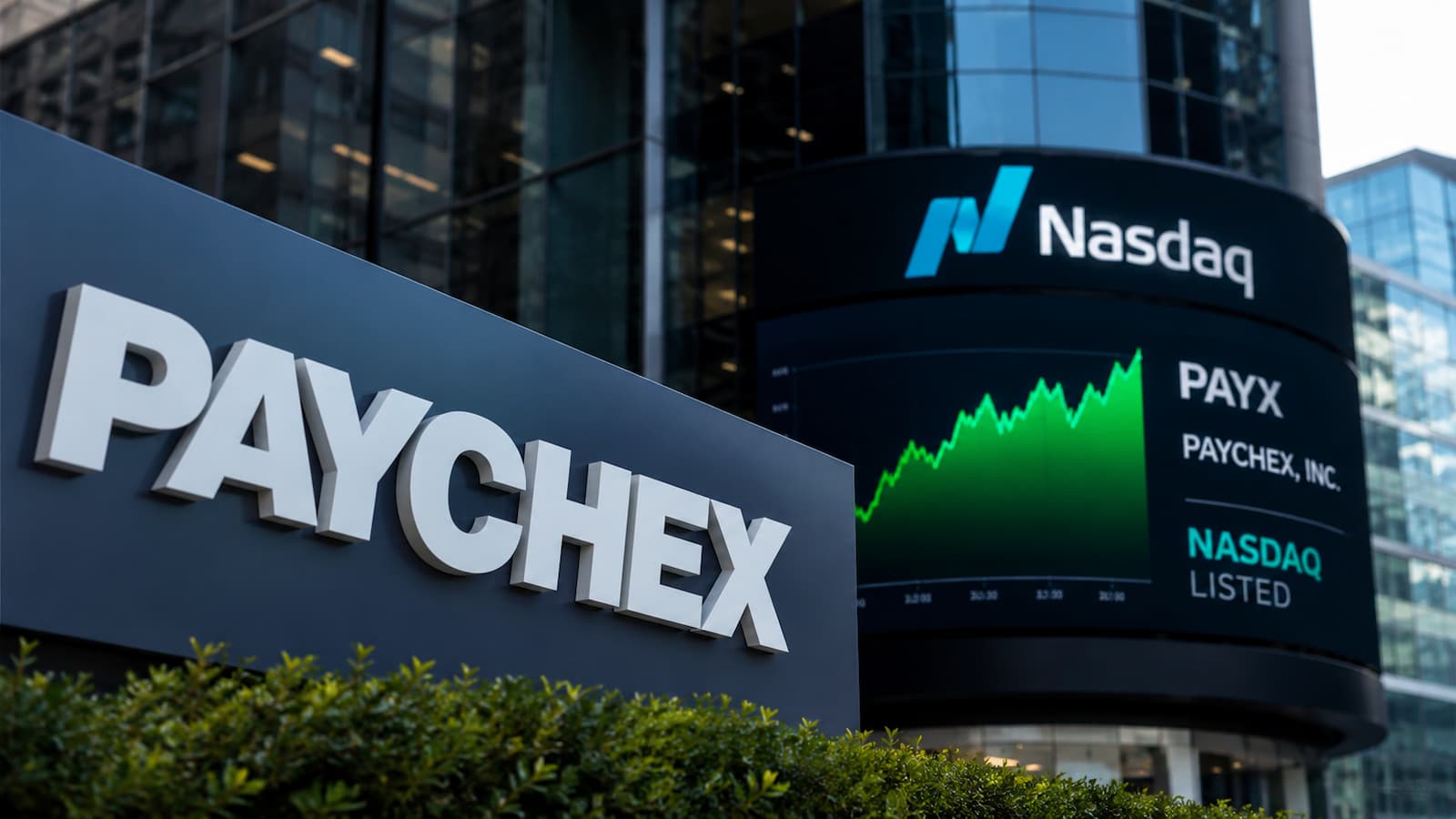 Paychex cotiza en Nasdaq y mantiene una política de dividendos trimestrales.