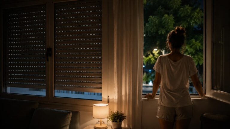 Persianas bajadas y ventilación nocturna ayudan a reducir el calor acumulado en casa.
