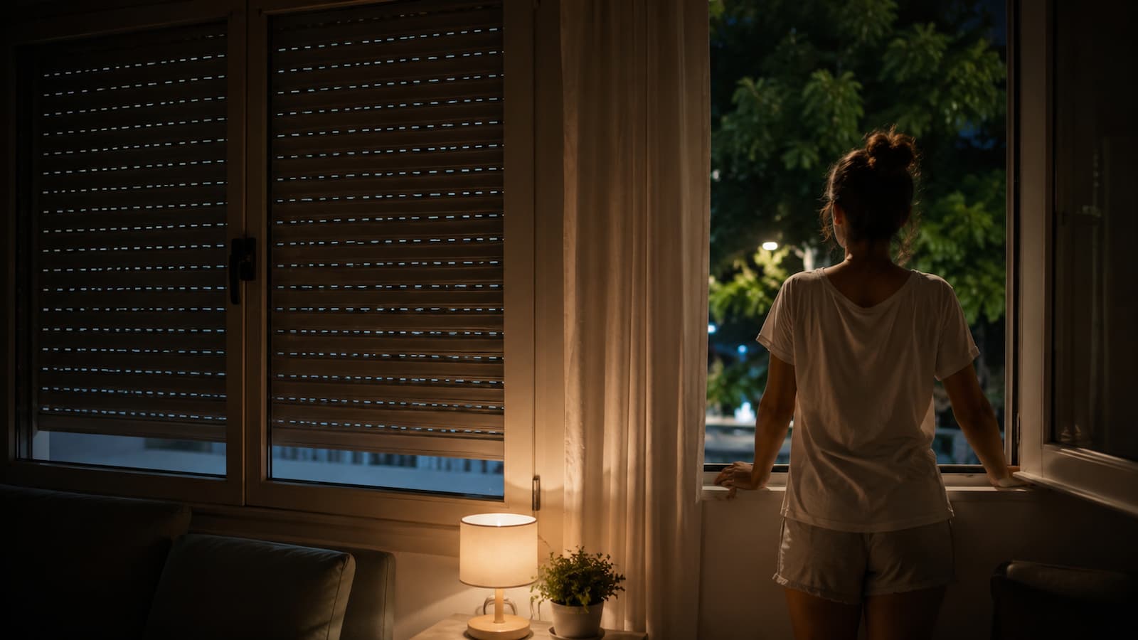 Persianas bajadas y ventilación nocturna ayudan a reducir el calor acumulado en casa.