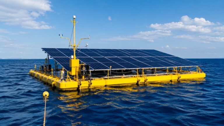Plataforma solar marina flotante en fase de validación offshore