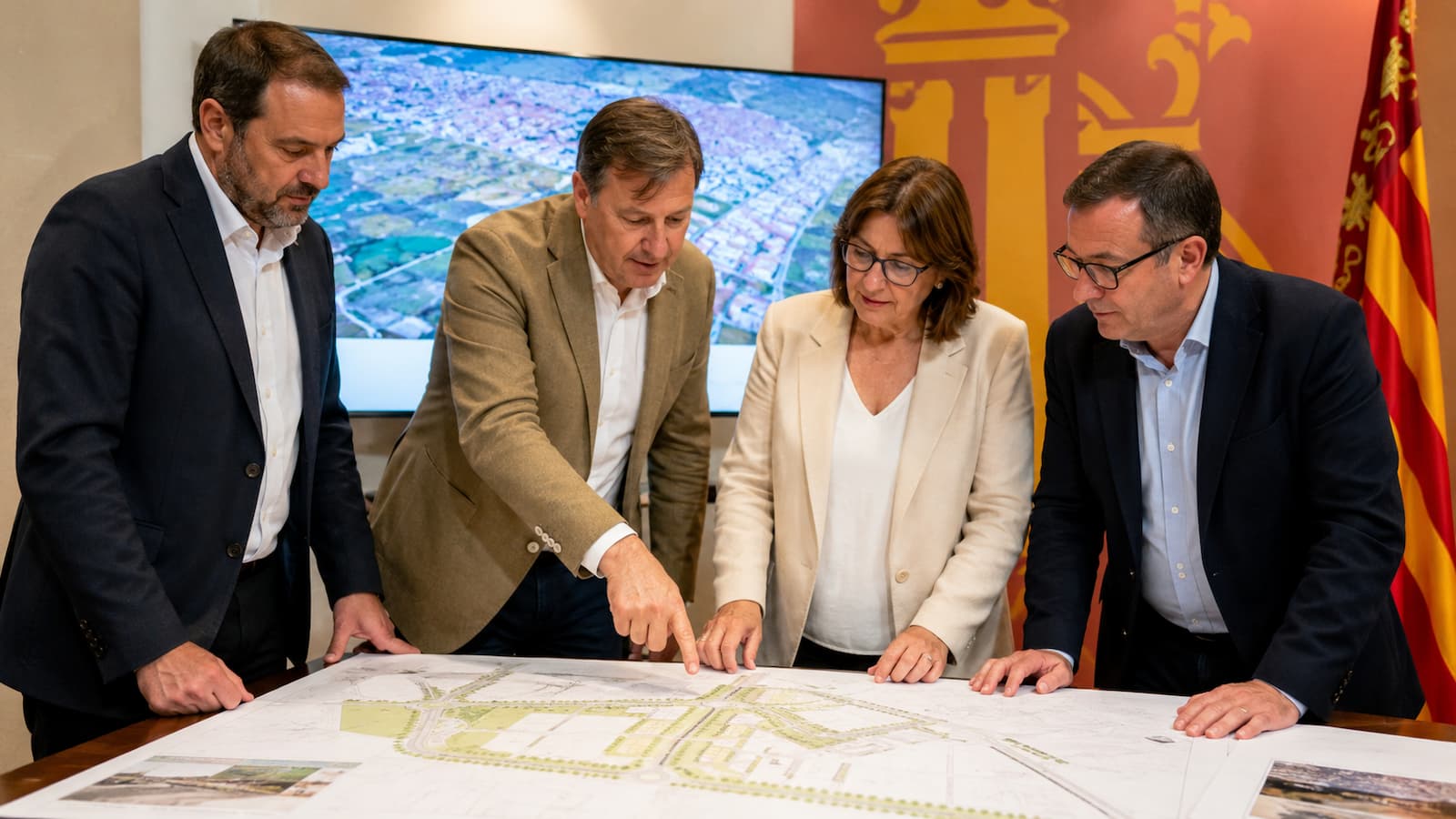 Presentación del acuerdo para urbanizar el PAI de la carretera de Albalat en Alzira.
